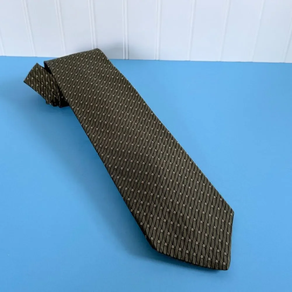 Bugatti Brown Textured Silk Tie